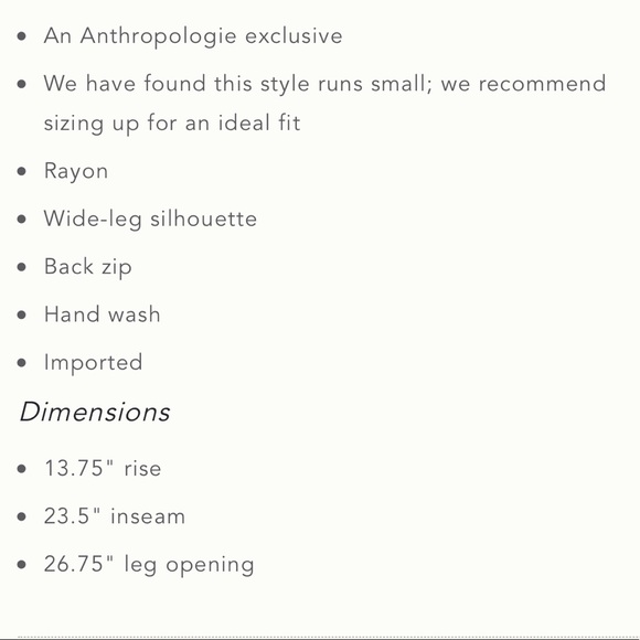 Anthropologie Faithful Gabrielle Wide Leg Pants Women’s Size Large - Picture 8 of 8